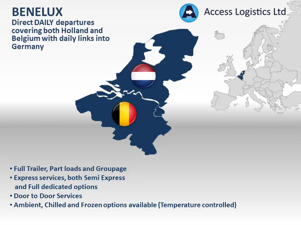 Benelux Map Benelux Map Image